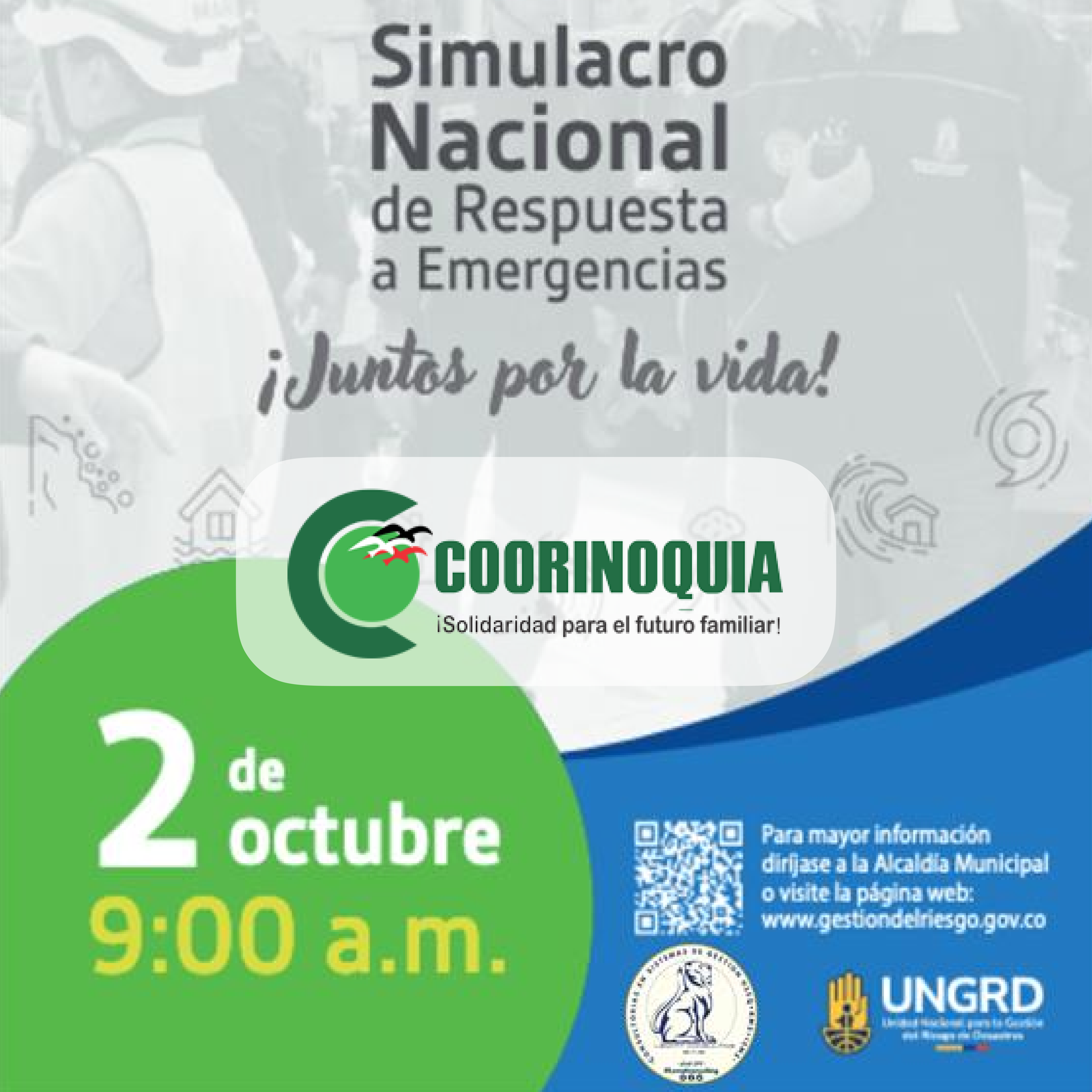 Participa en el Simulacro Nacional con Coorinoquia